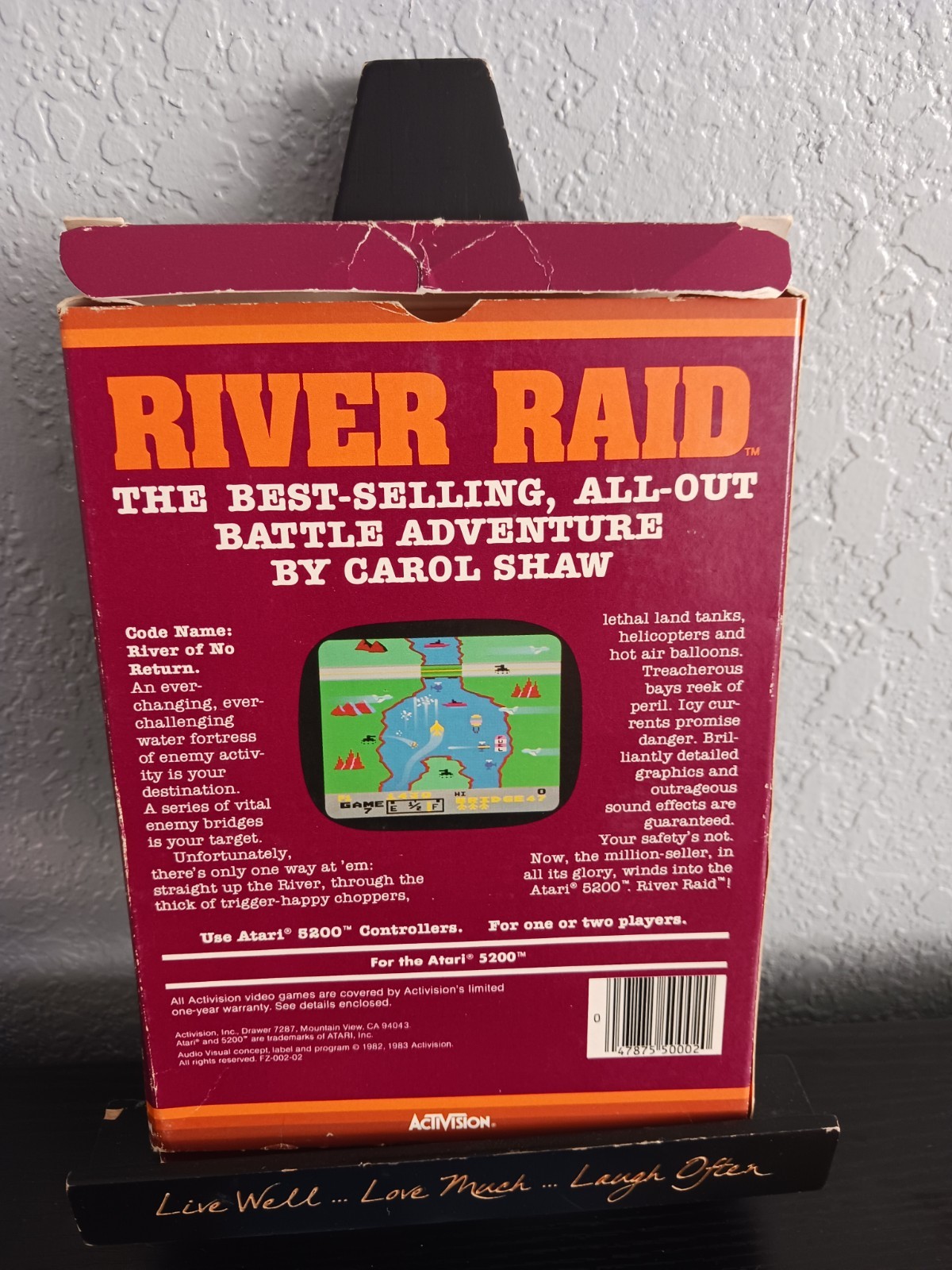 Carol Shaw’s River Raid Atari 5200 Activision W/ Catalog 1983 Vintage Tested