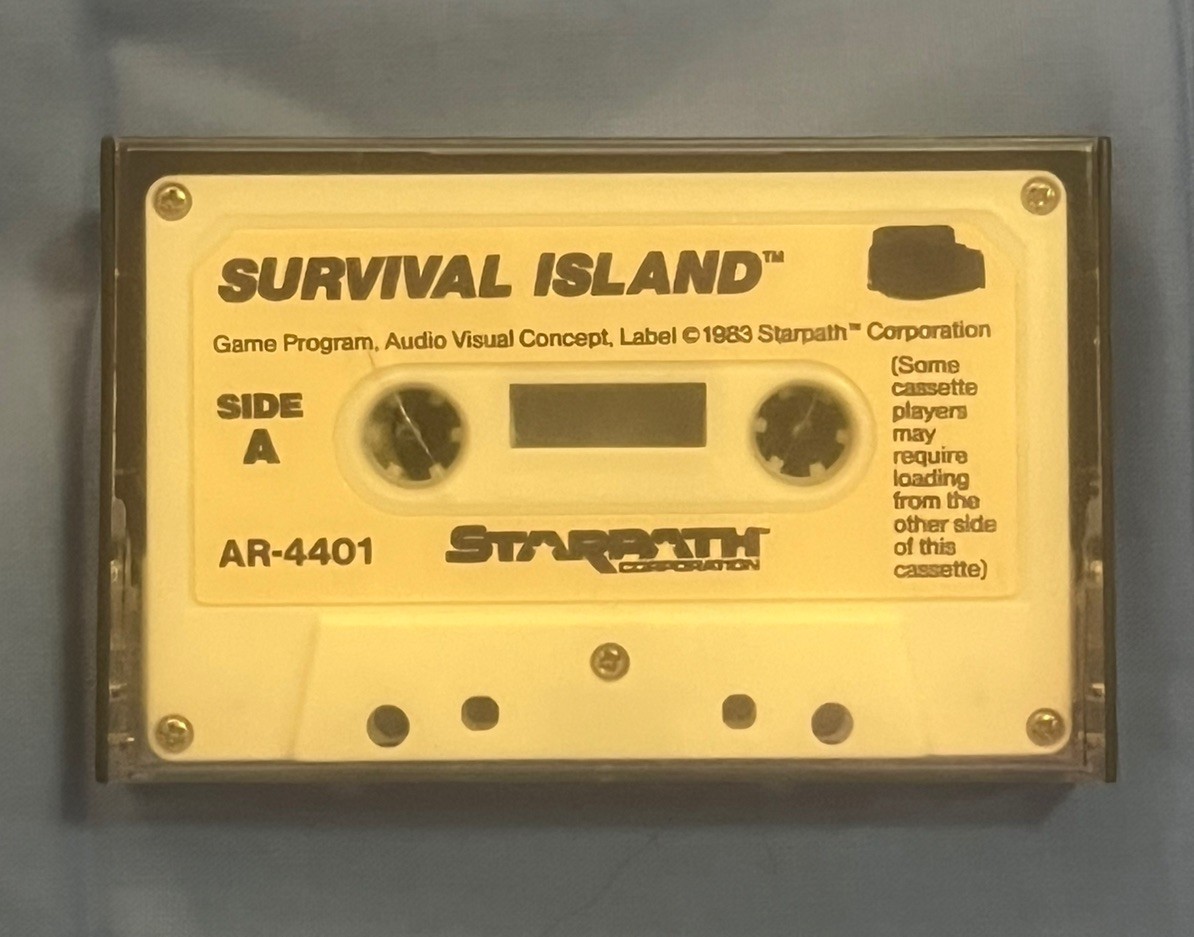 SURVIVAL ISLAND Starpath Arcadia Atari 2600 Supercharger Hard To Find Rare (A+)