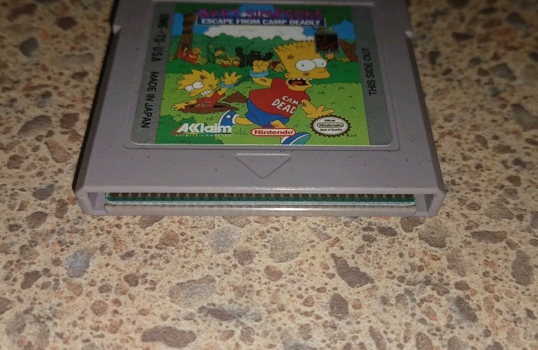 Bart Simpson’s: Escape From Camp Deadly (Nintendo Game Boy, 1991) Tested Nice!!