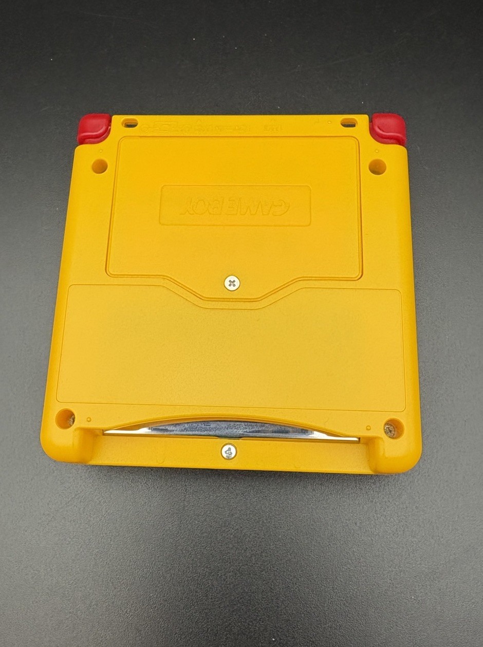 Pikachu Gameboy Advance Sp GBA SP —New IPS Screen—USBC W/ Audio—New Battery