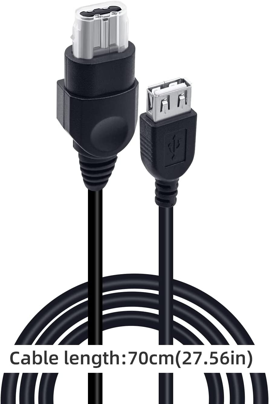 Mcbazel PC Female USB to Xbox Converter Adapter Cable Cord for Original Gen. 1 X