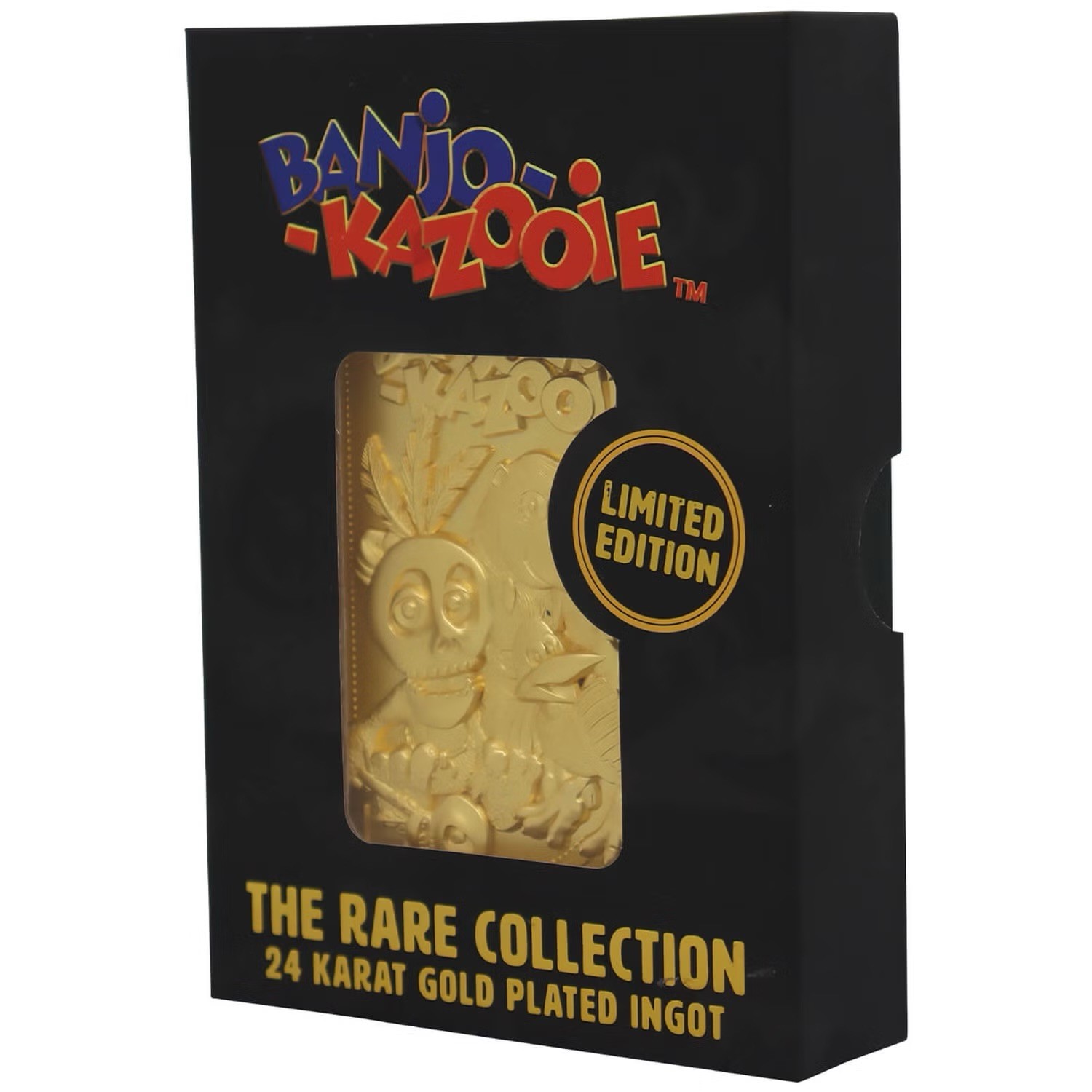 Banjo Kazooie 24k Gold Plated Ingot Limited Edition Dust Collectibles New