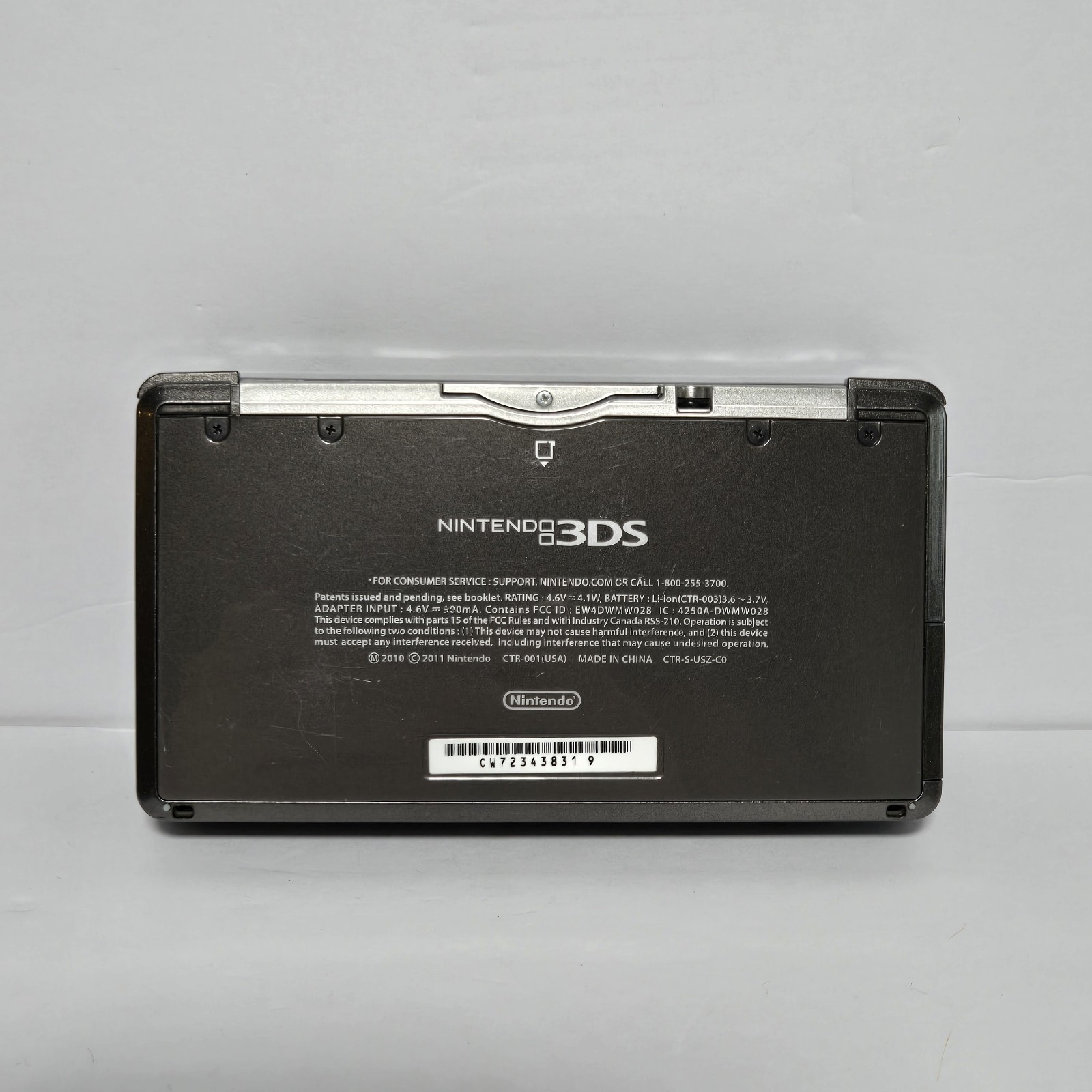3DS Original US Console – Cosmos Black – Tested Working W/charger CTR 001