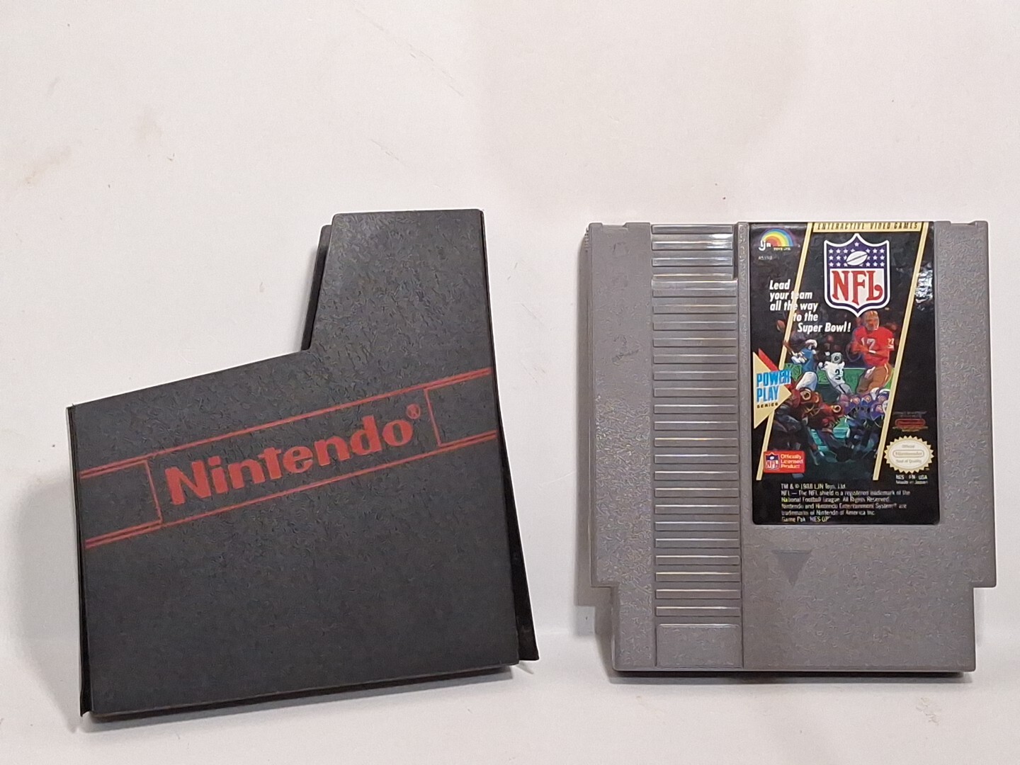 NFL Football Power Play Series Nintendo NES Vintage original game cartridge