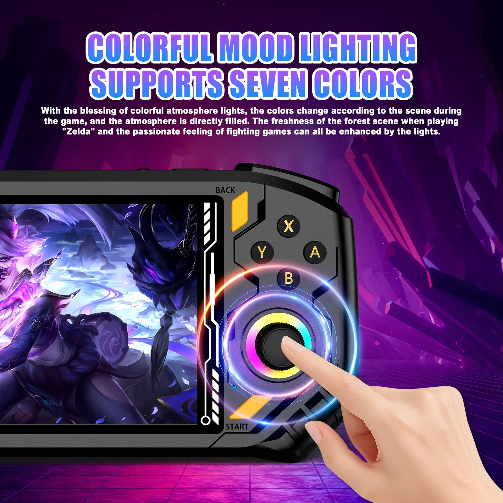 RG52 MINI Handheld Game Console 5.5″ IPS Screen 2.4 WIFI 22000+Games RK3562 Chip
