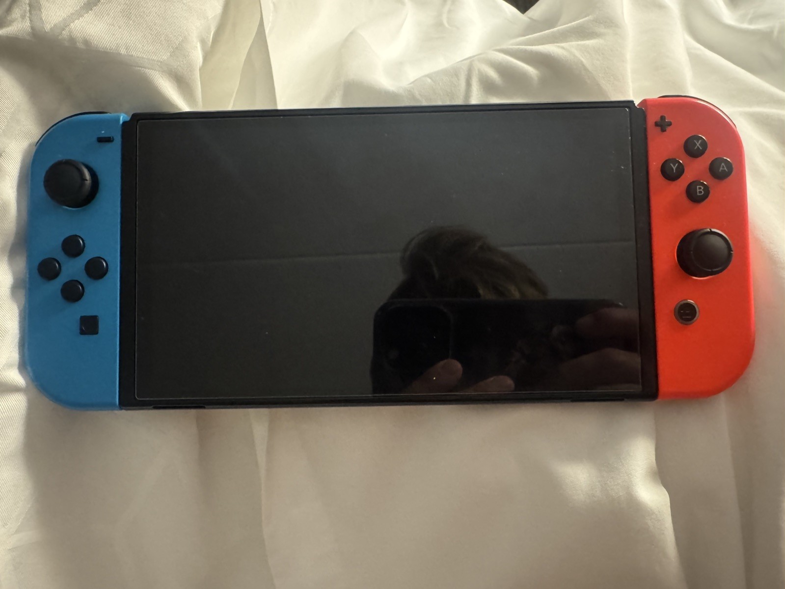 Nintendo Switch OLED Model Handheld Console – 64GB – Neon Red Blue
