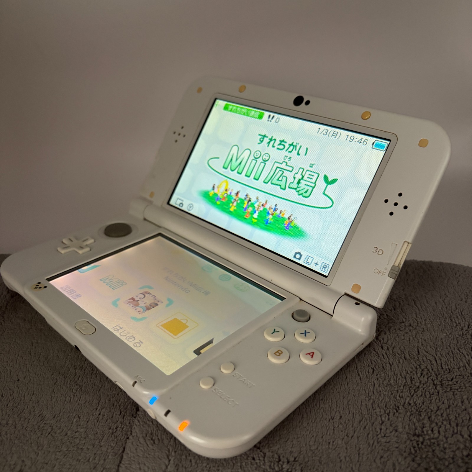 【Excellent5】TOP IPS Nintendo New 3DS LL XL Pearl White Handheld Game Console