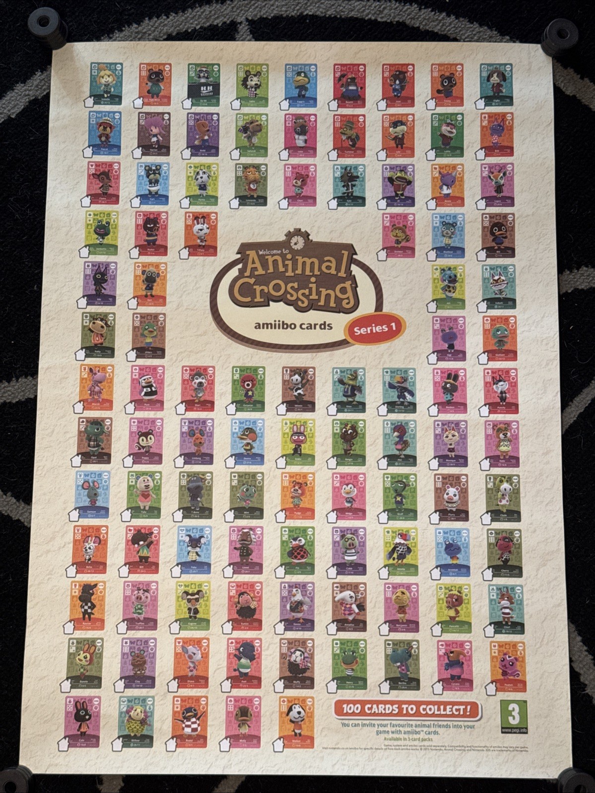 ANIMAL CROSSING Happy Home Designer – Rare Checklist Poster 11″ x 17″ Stickers