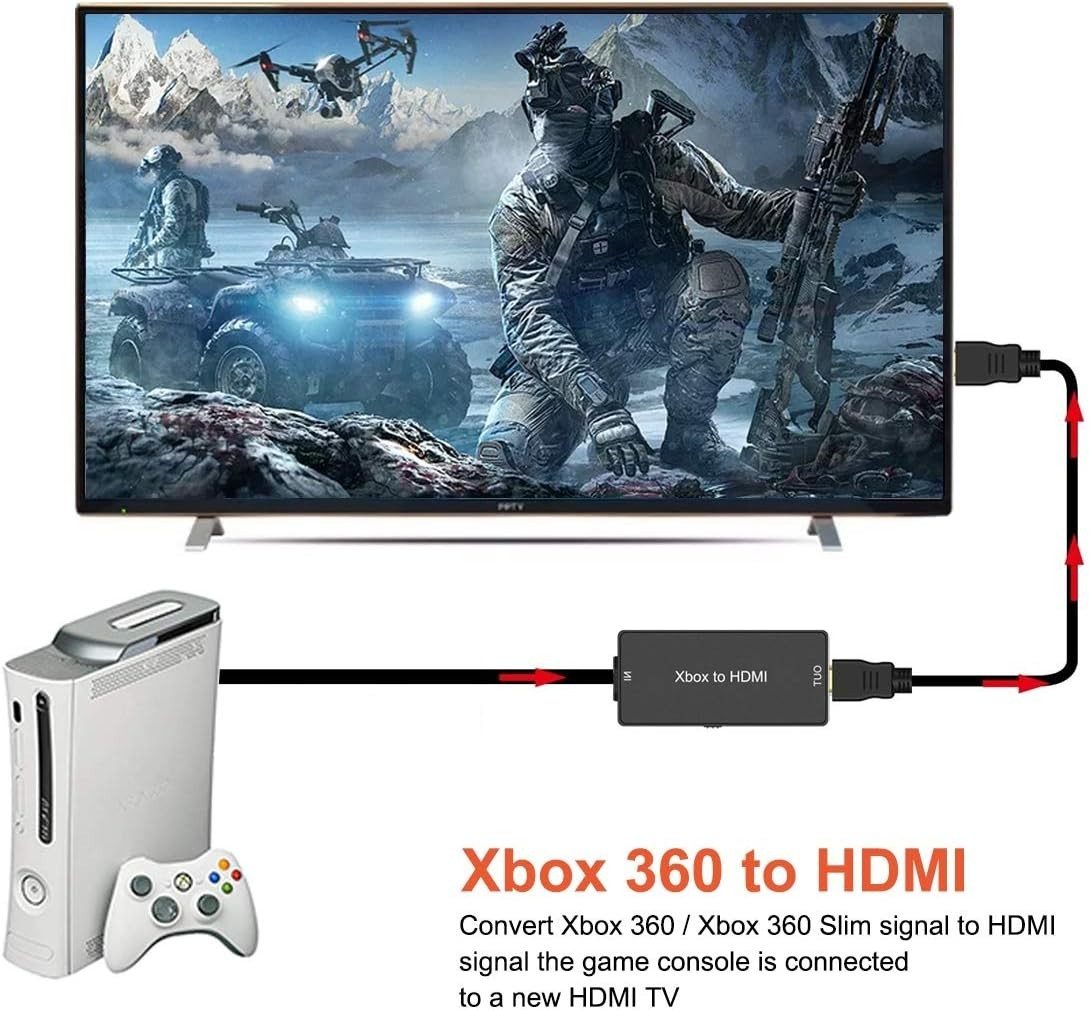 Xbox 360 to HDMI Converter Adapter Cable 720P 1080P HD for Xbox 360 Slim