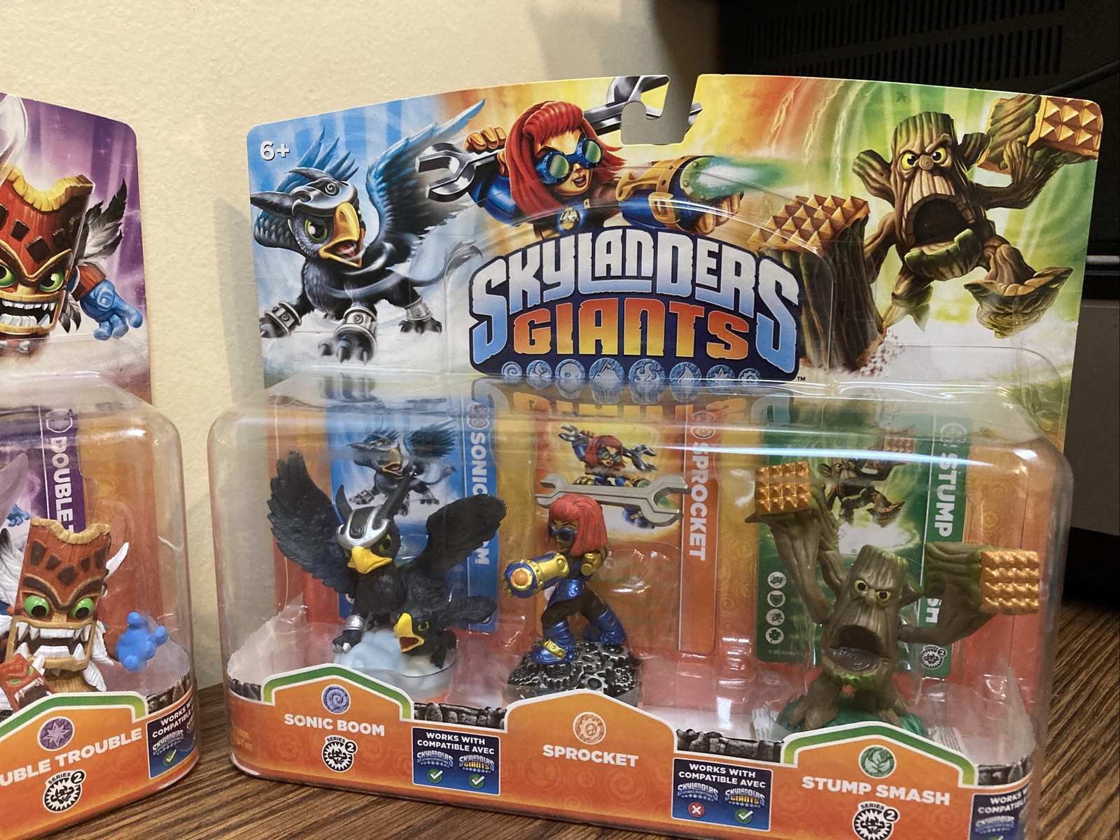 Skylanders Giants Sonic Boom Sprocket Stump Smash Flashwing Sealed Lot Of 4