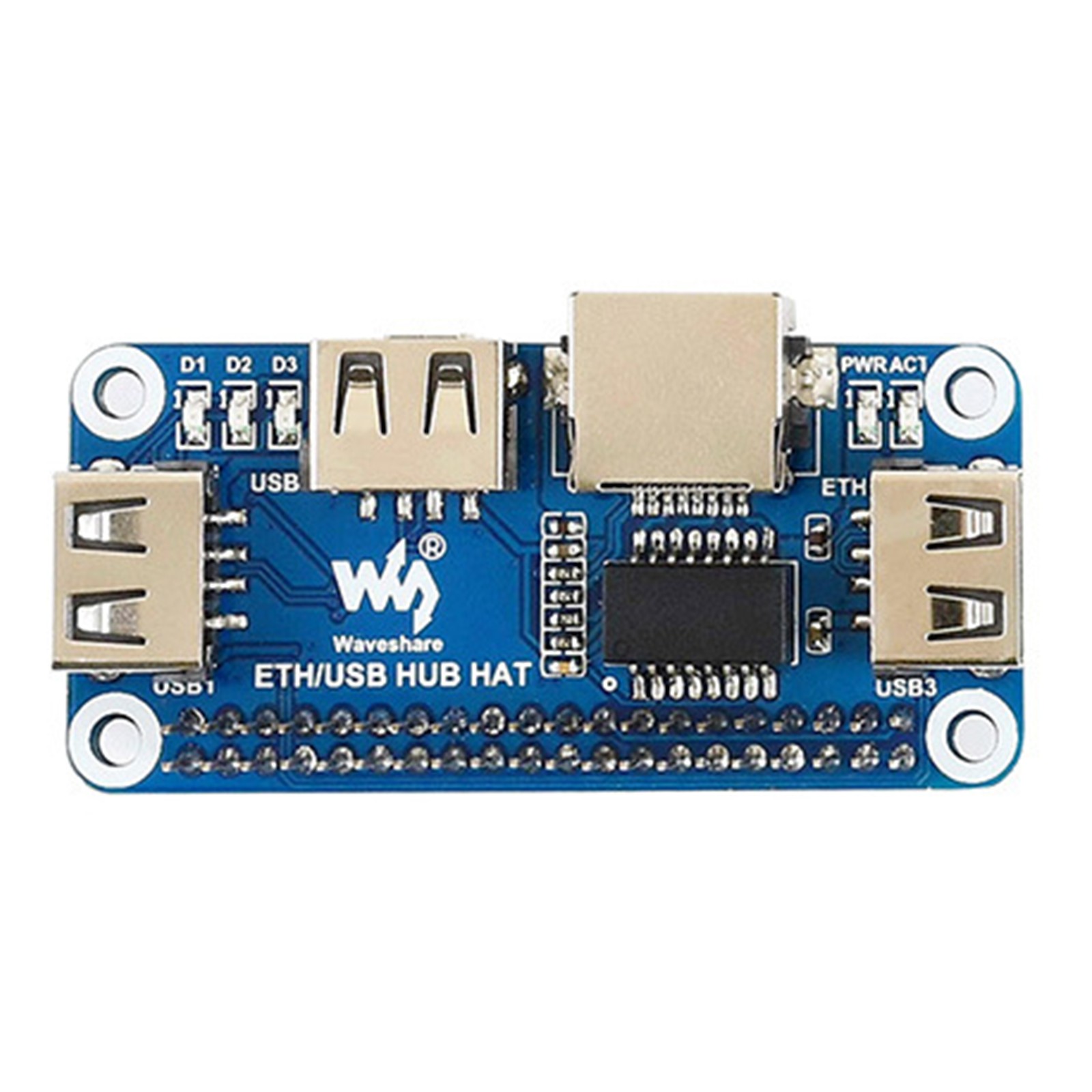 Ethernet USB 2.0/1.1 RJ45 HUB HAT Board Kit For Raspberry Pi Zero/Zero W/Zero WH
