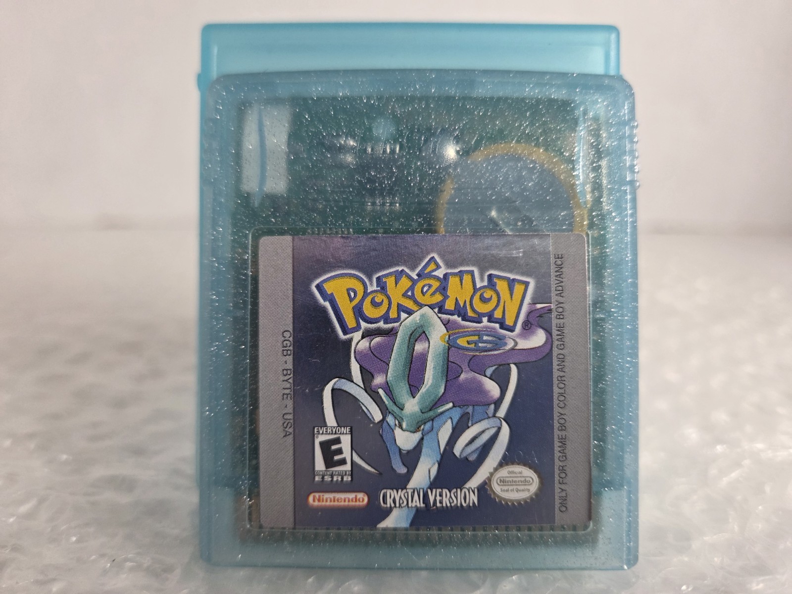 Pokemon Crystal Gameboy Color GBC GBA Nintendo Authentic OEM New Save Battery