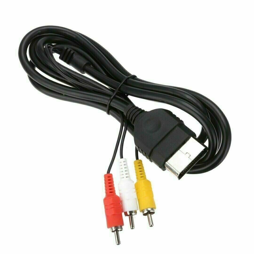 Audio AV RCA+AC Cable Power Supply Adapter Cord For Original XBox Console Game