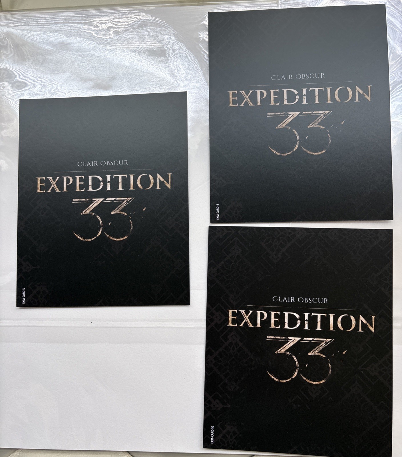 Clair Obscur: Expedition 33 Mirror Edition Art Cards Lot Of 3 (#’s 5, 8, 10)