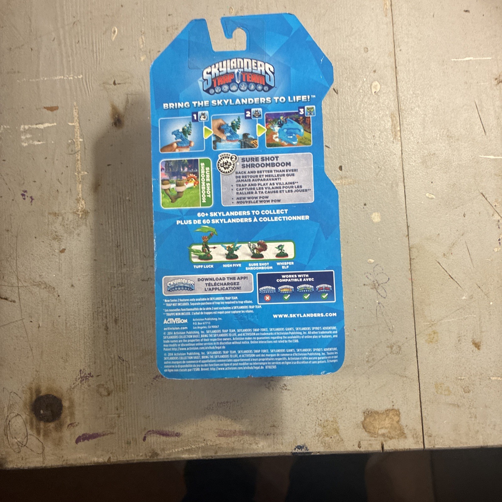 SKYLANDERS TRAP TEAM SURE SHOT SHROOMBOOM VERY RARE s2