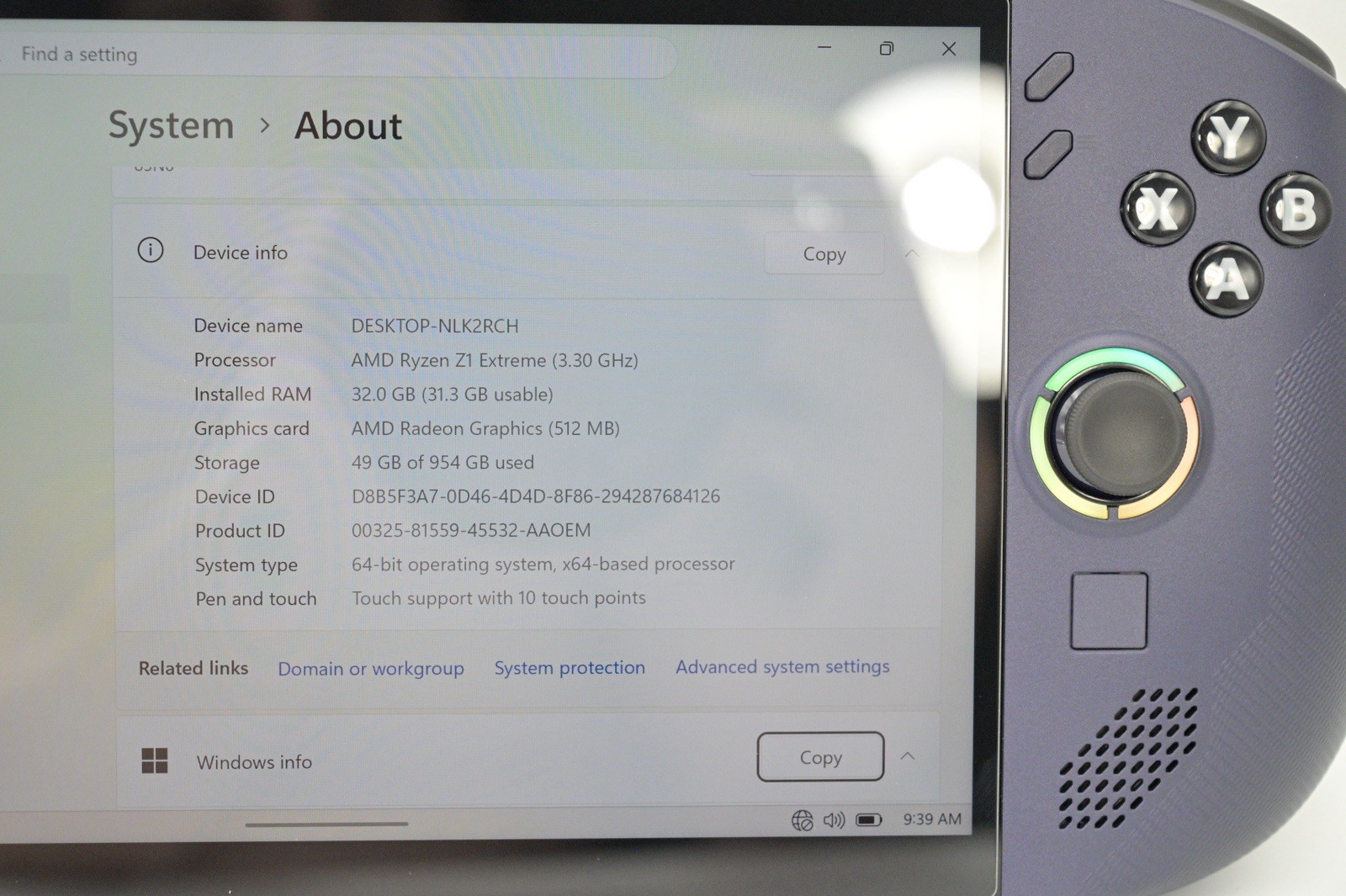 Lenovo Legion Go S Z1 Extreme 32GB RAM 1TB SSD Nebula Violet – Case (Windows OS)