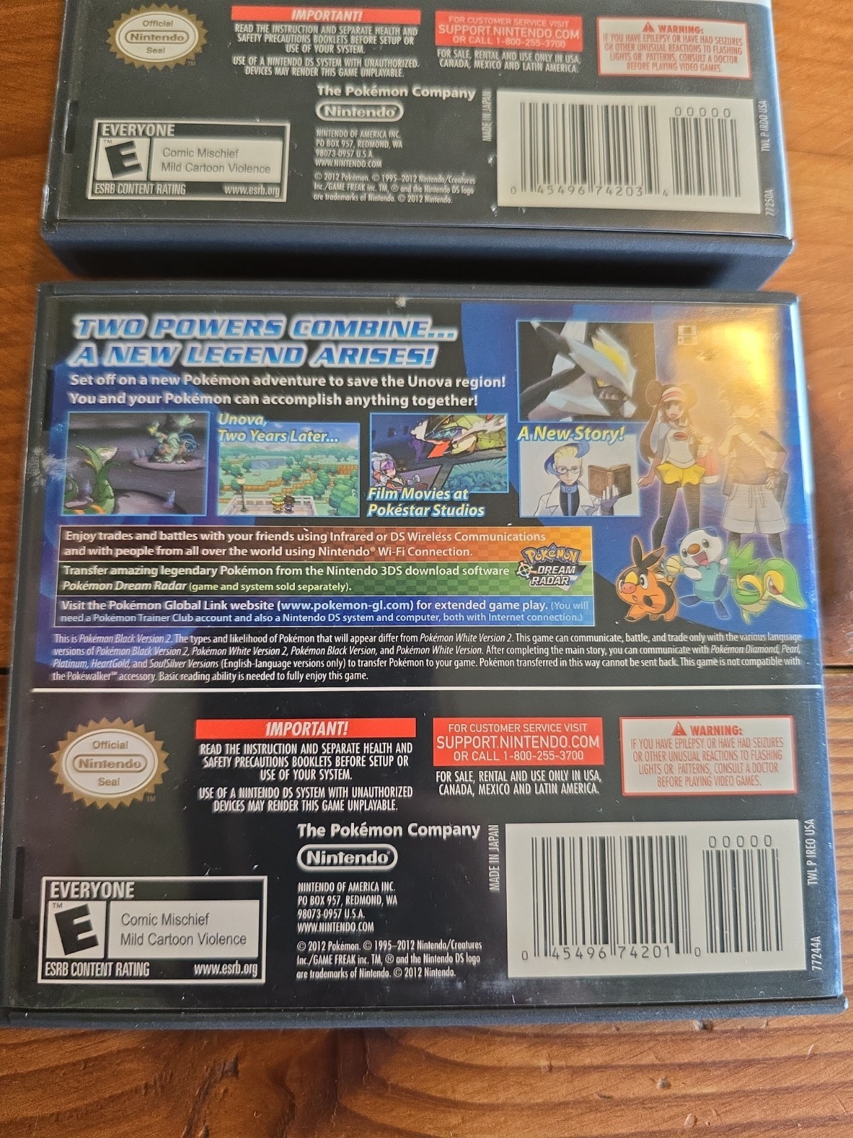 Pokemon Black 2 & White Version 2 CIB 100% Complete Nintendo Authentic Genuine