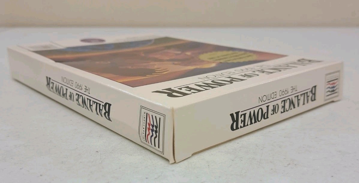 No Discs-Box/Manual Only- Balance of Power The 1990 Edition-Amiga 512