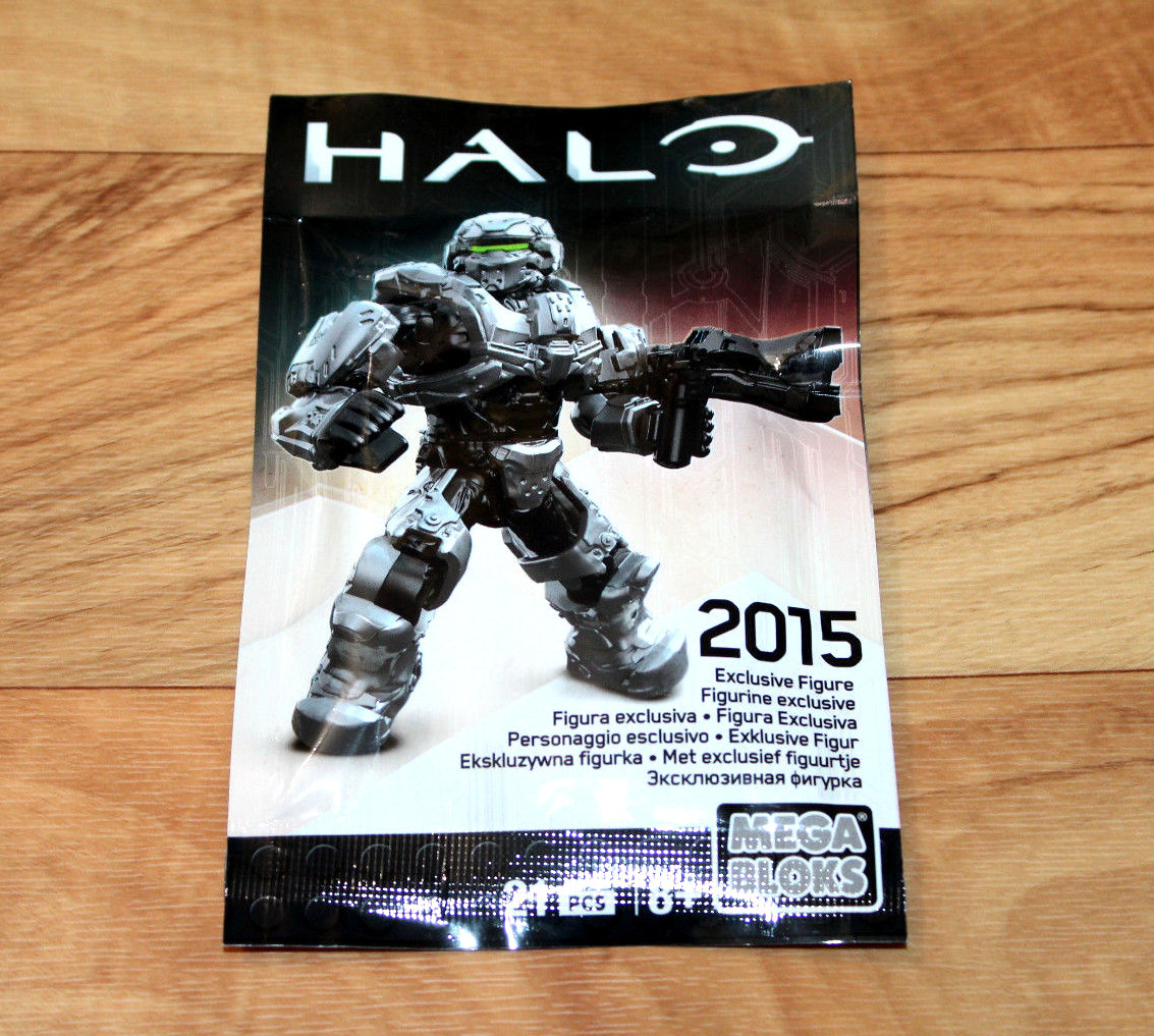 Halo Mini Exclusive Silver Warrior Figure Mega Bloks Gamescom 2015