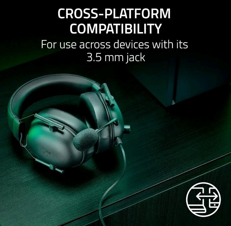 Razer BlackShark V2 X Gaming Headset Black Over-Ear PC PS4 PS5 Xbox Switch Open