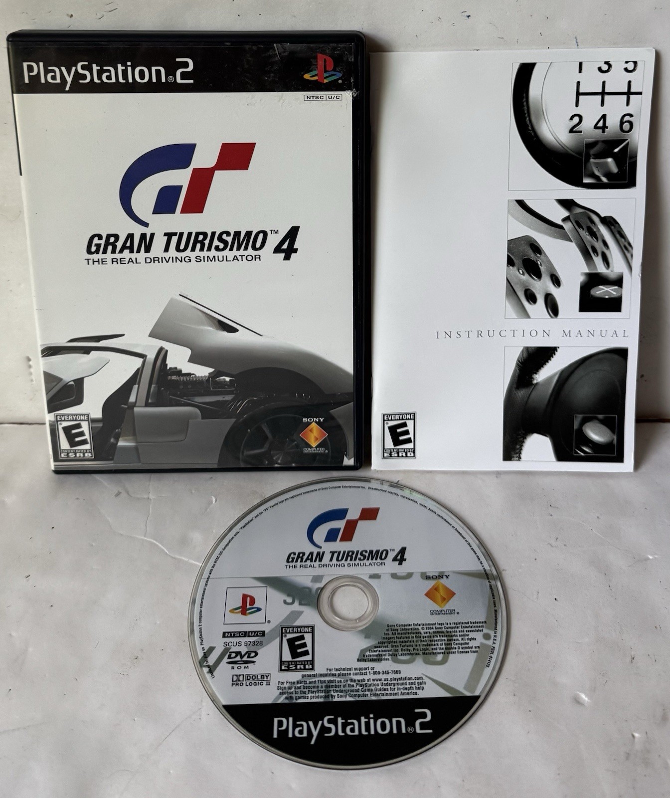 Gran Turismo 4 (Sony PlayStation 2, 2005) Black Label Tested Free Shipping
