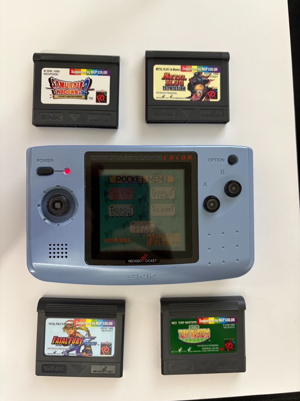 Neo Geo Pocket Color Console Lot Tested Samurai Shodown 2 Metal Slug Fatal Fury