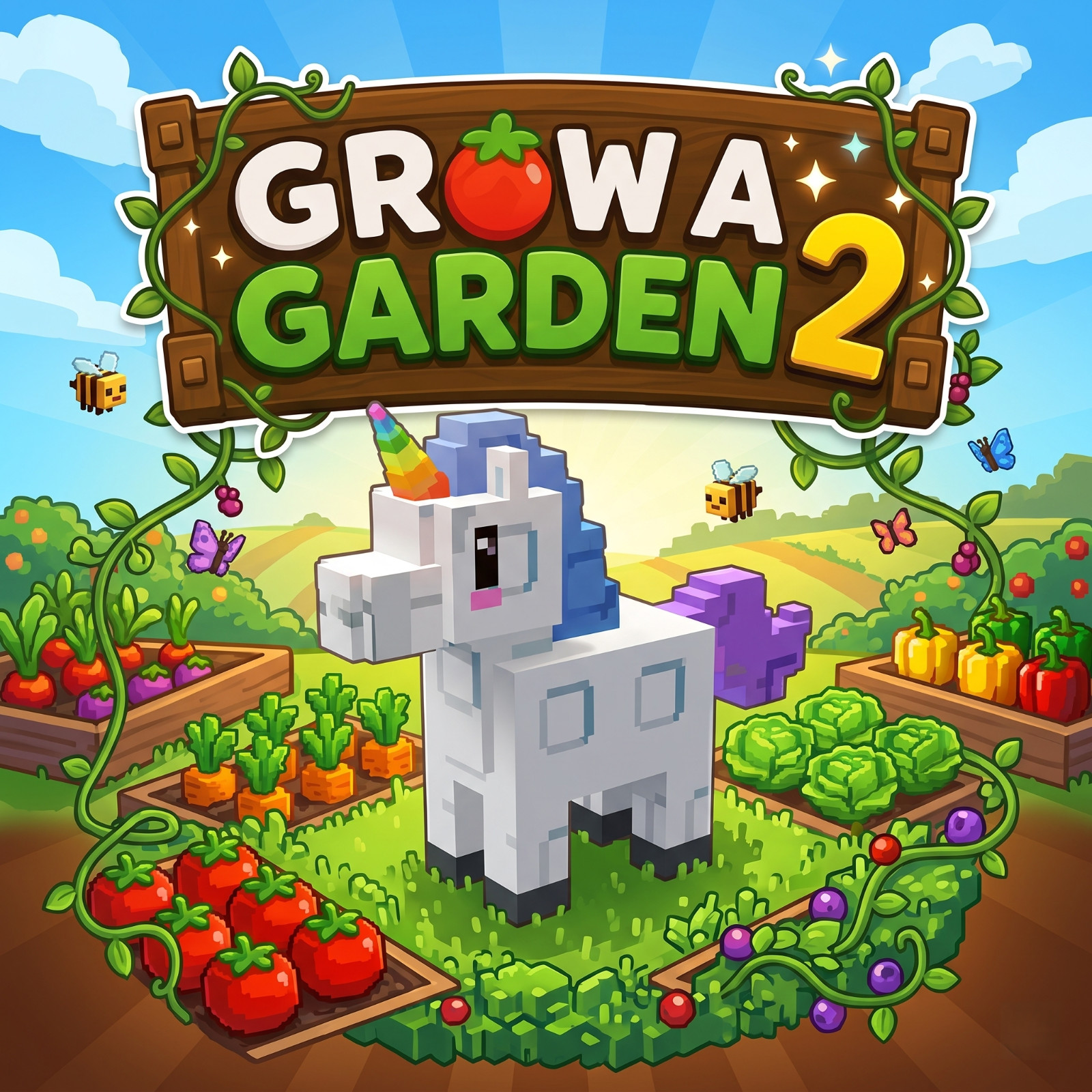 Unicorn – GROW A GARDEN 2⚡FAST DELIVERY ⚡