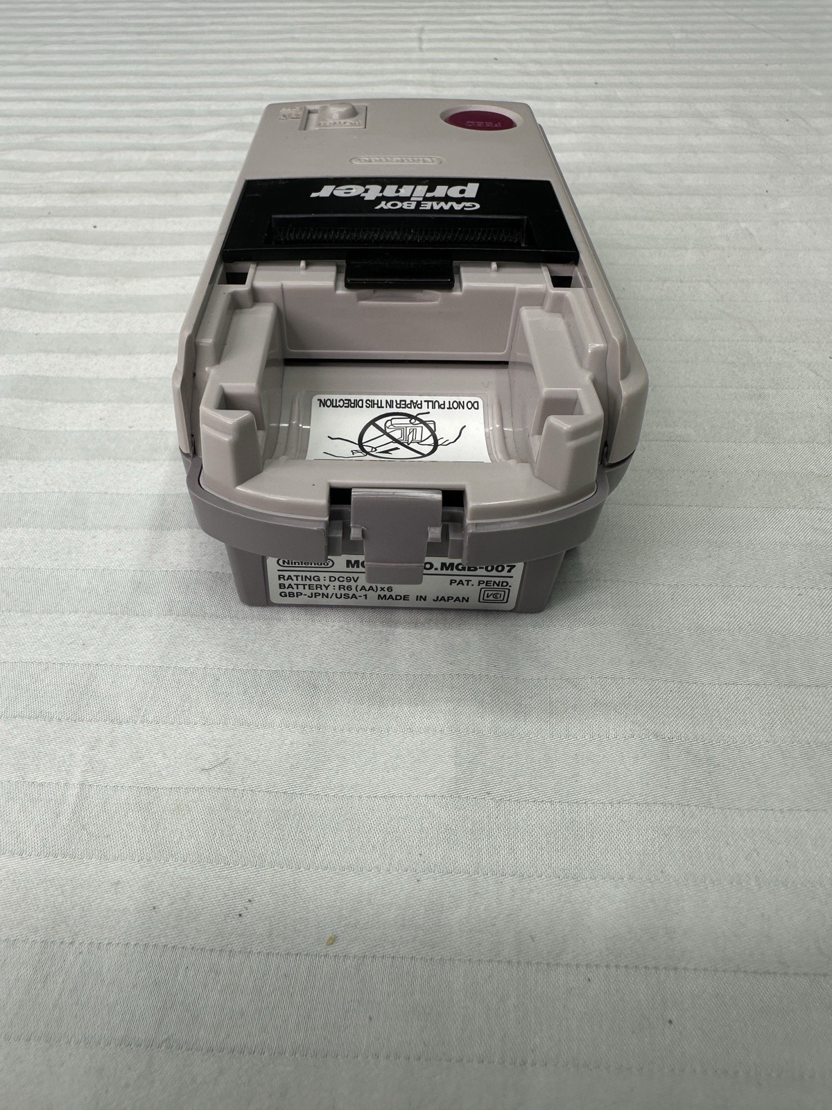 Game Boy Printer MGB-007 Missing Battery Door, Paper Door, Cables UNTESTED