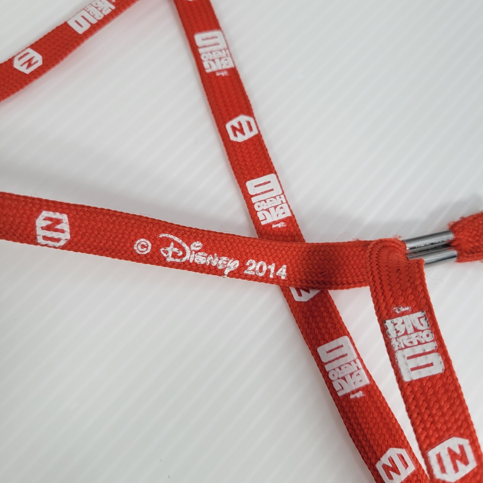 Big Hero Six Lanyard 2014 Disney Red White Silver Clip Neck Fob Holder 3DS