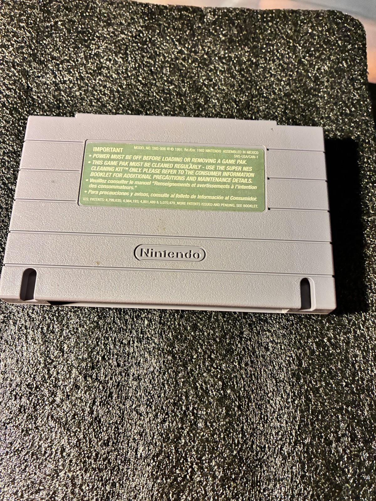 Nintendo SNES Arcade’s Greatest Hits Game Cartridge