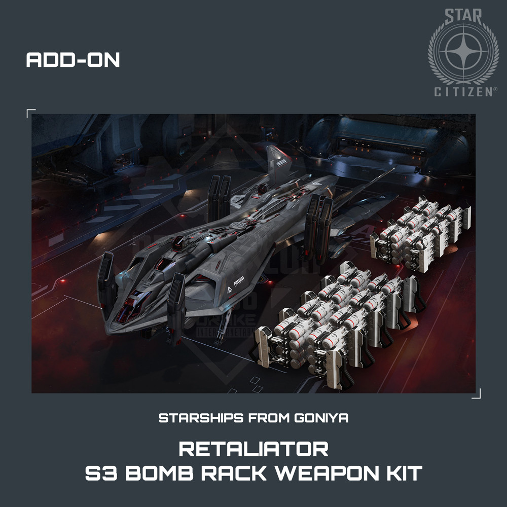 STAR CITIZEN – ADD-ONS – AEGIS RETALIATOR – S3 BOMB RACK WEAPON KIT