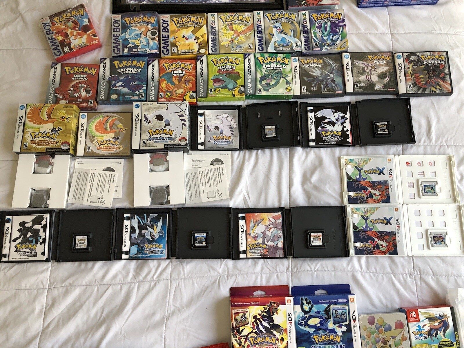 Pokemon Red Yellow Silver Gold Ruby Black White X Y FireRed Shield Moon Sun game