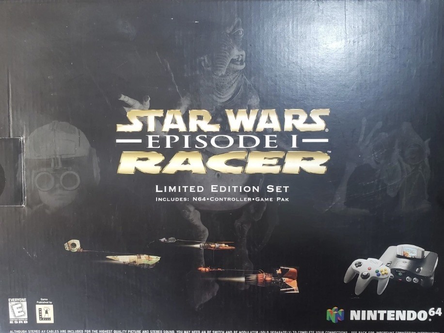*BRAND NEW* Limited Edition Nintendo 64 StarWars Ep. 1 Racer – Complete Box Set