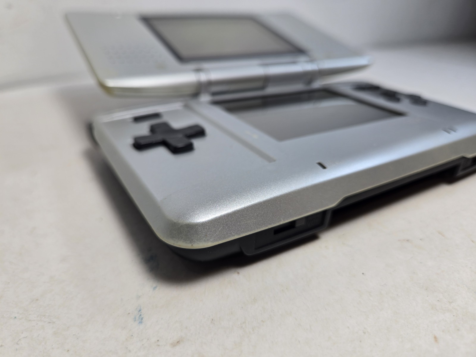 Nintendo DS Original Console NTR-001 with Charger Silver Tested Works