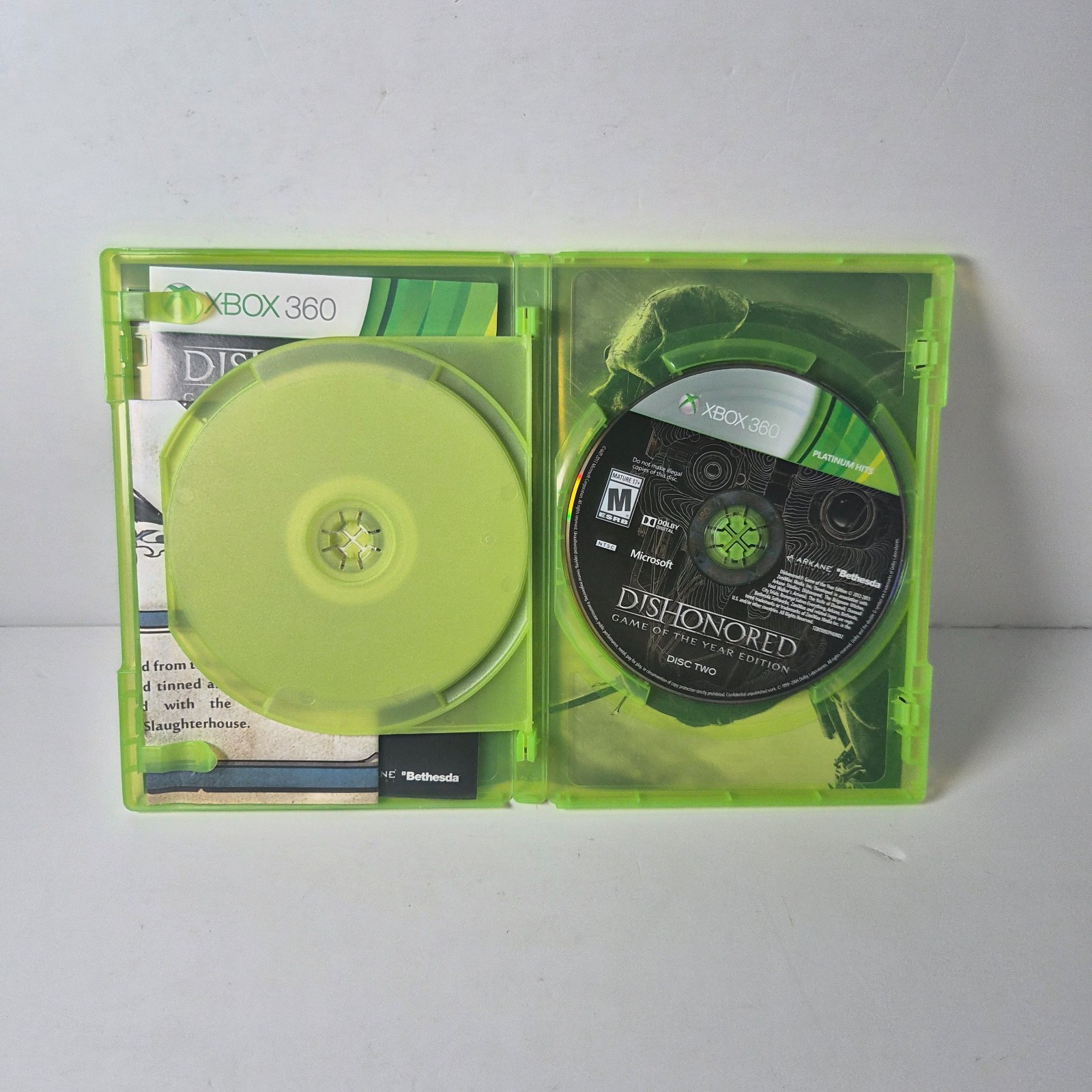 Dishonored Game of the Year Edition Xbox 360 CIB Tested 2 Disc Poster