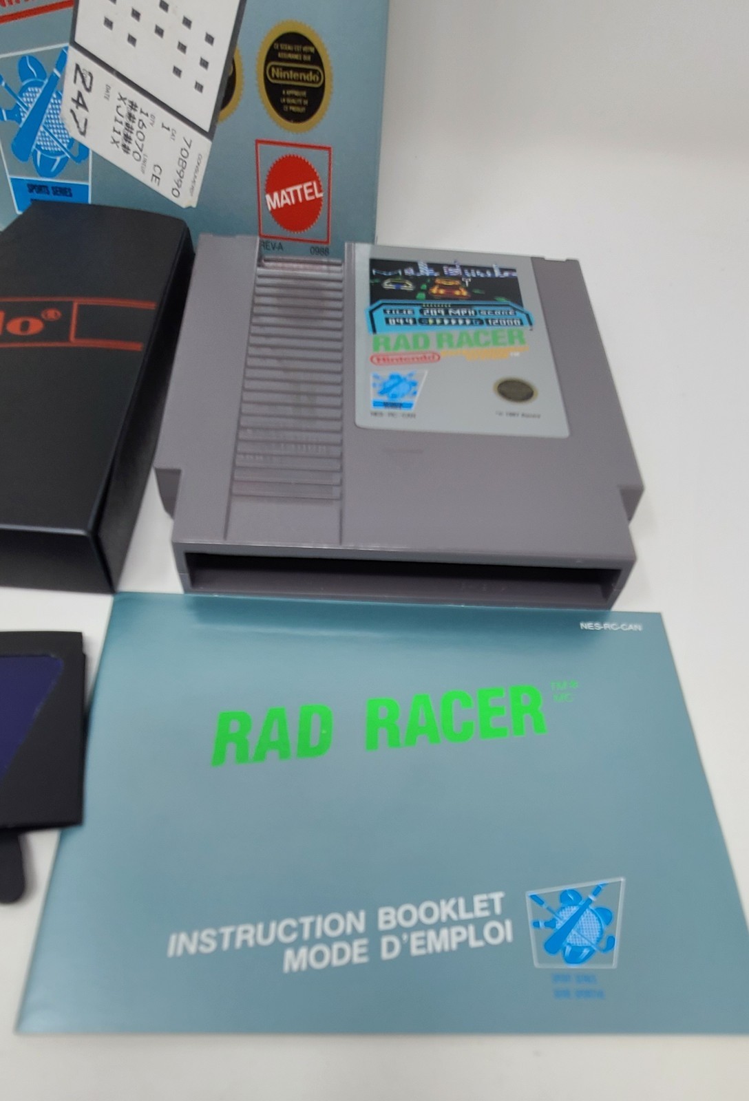 Rad Racer (Nintendo Entertainment System, 1987) CIB Complete Nice Shape