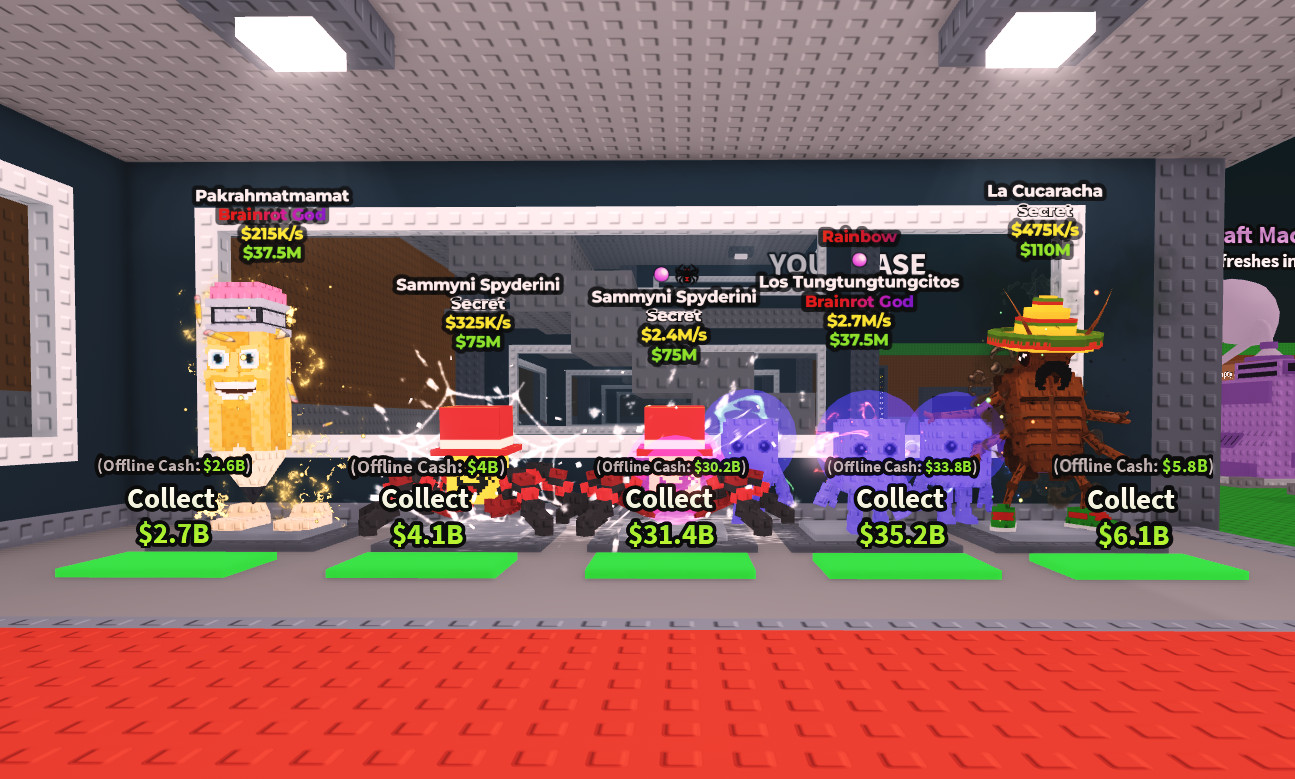 Roblox | Steal A Brainrot | Gold Diamond Rainbow Galaxy | Cheap – Fast – Safe ✅