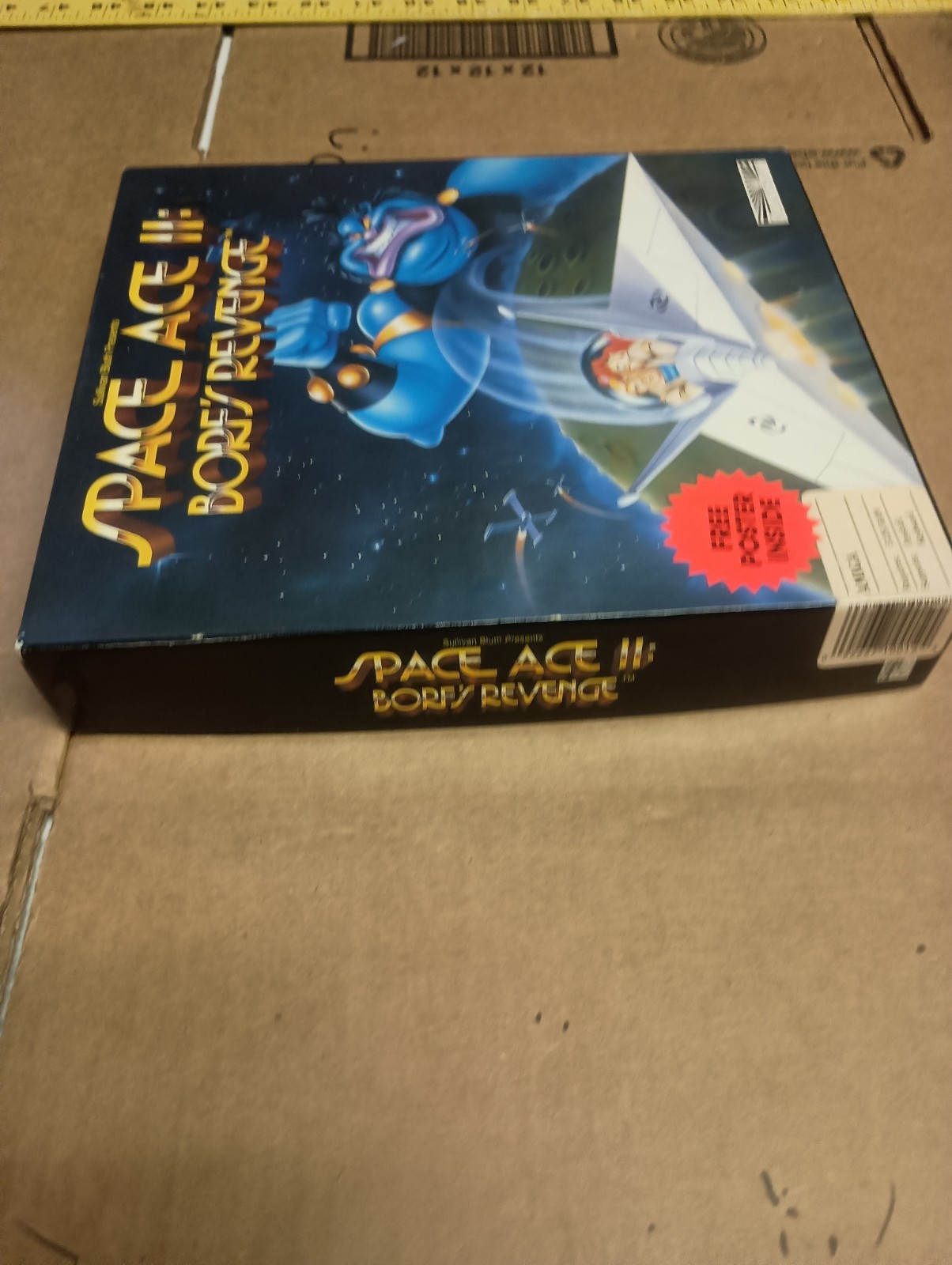 Commodore Amiga Space Ace II: Borf’s Revenge Manual, Poster Included