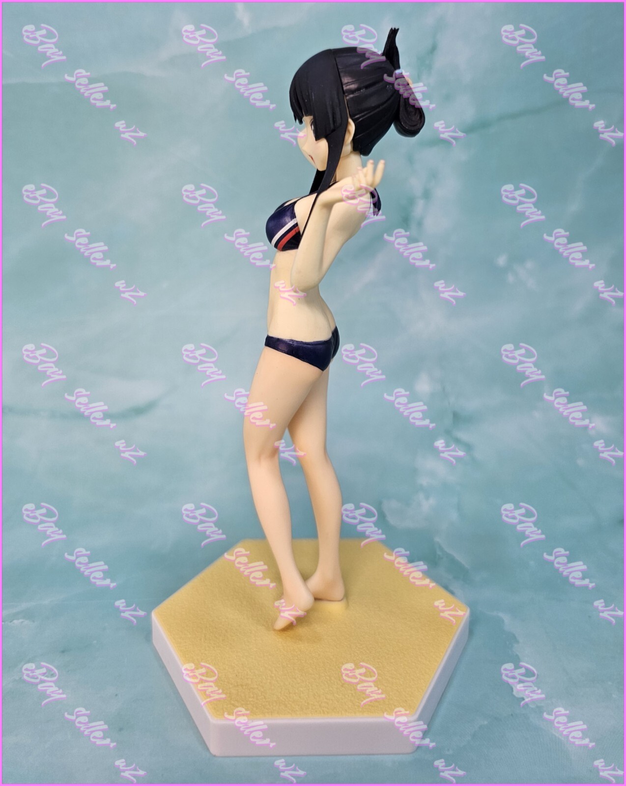 Mio Akiyama Beach Queens 1/10 Scale PVC Figure Bikini Swimsuit Wave Band K-On