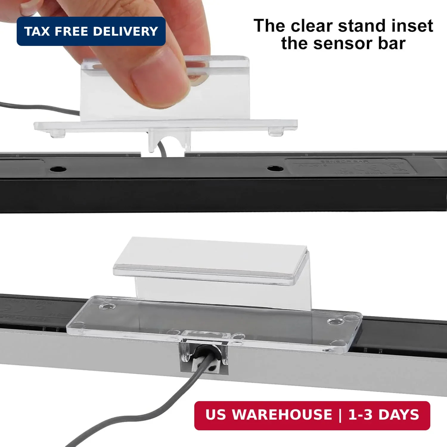 Aokin USB Sensor Bar for Wii, Replacement Wired Infrared Ray Sensor Bar for Nint
