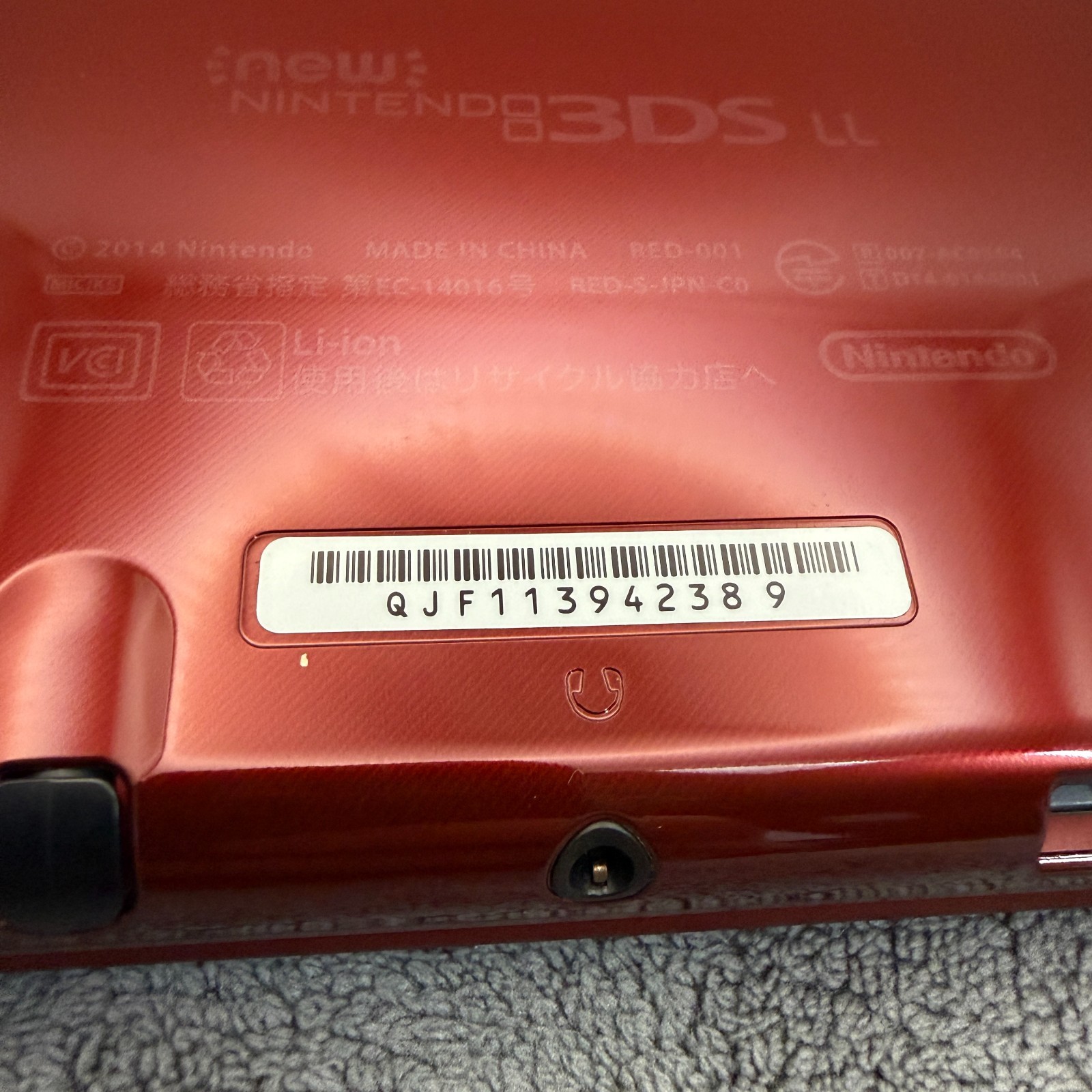 【Near Mint】IPS Nintendo NEW 3DS LL XL Metallic Red Handheld Game Console