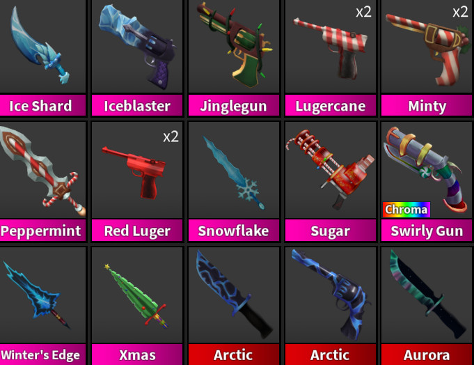 Roblox Murder Mystery 2 MM2 ALL Super Rare Godly Knives and Guns *FAST DELIVERY*