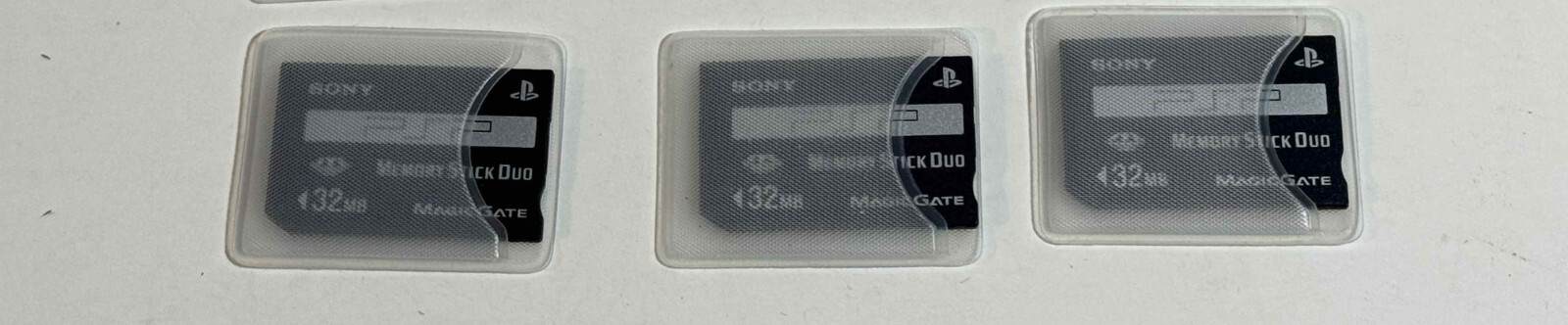 Sony PSP Memory Stick Duo 32 Mb Magic Gate original 3 cards
