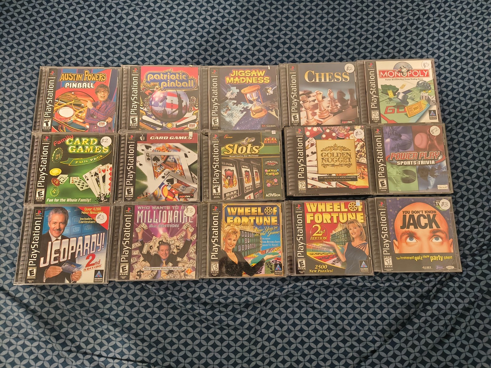 15 PS1 Gameshows – Trivia and More! Jeopardy – Wheel of Fortune all CIB!