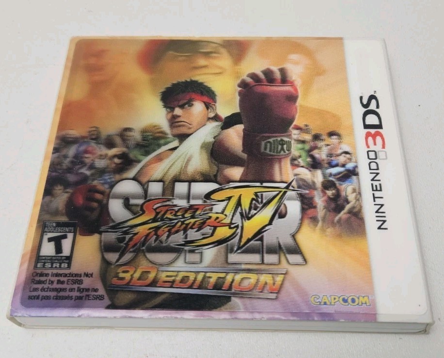 Super Street Fighter IV – Lenticular Slip – 3D Edition (Nintendo 3DS, 2011) CIB
