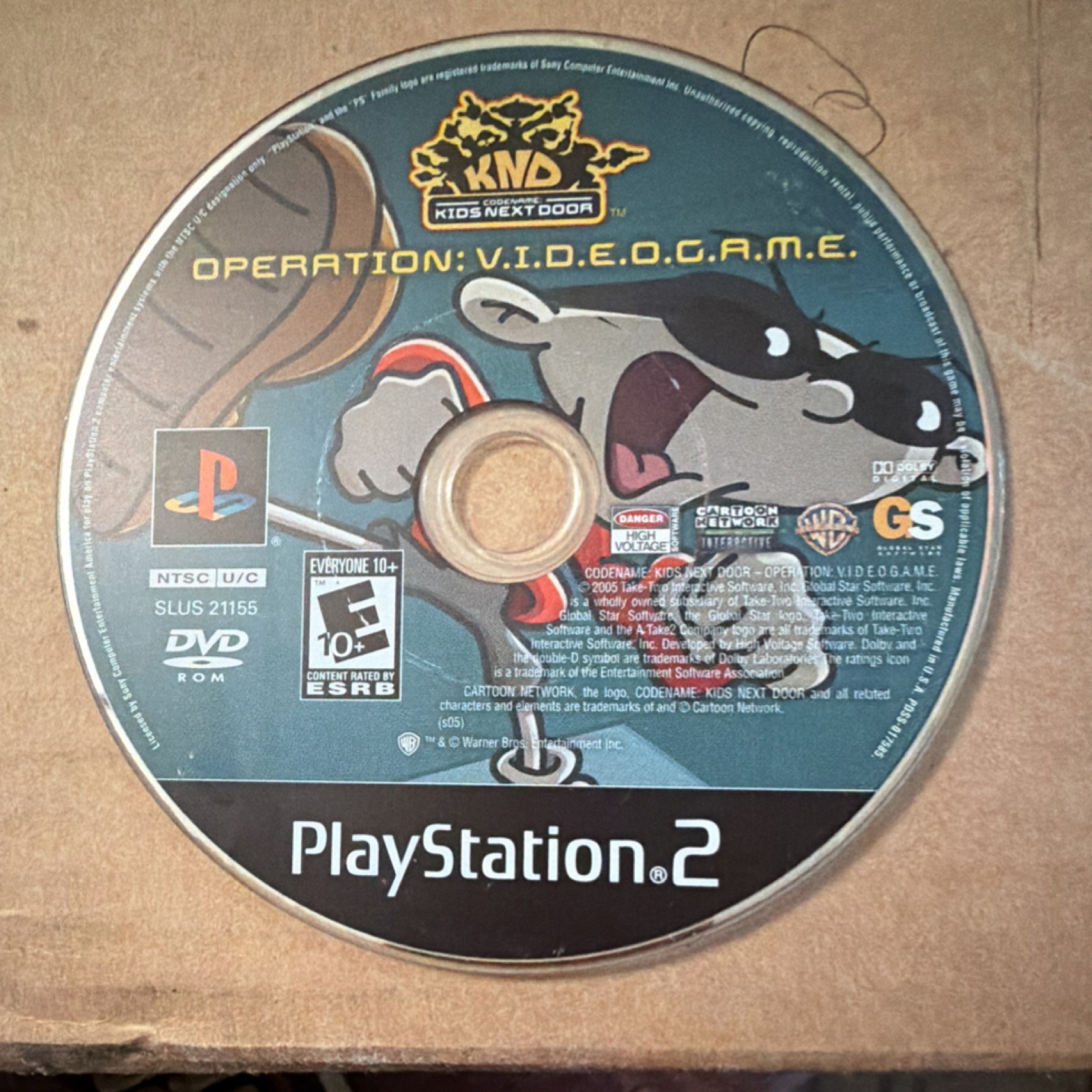 Warner Bros. Operation V.I.D.E.O.G.A.M.E. PS2 Manual Action E10+ NTSC KND