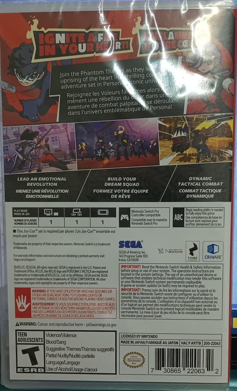 Persona 5 Tactica – Nintendo Switch