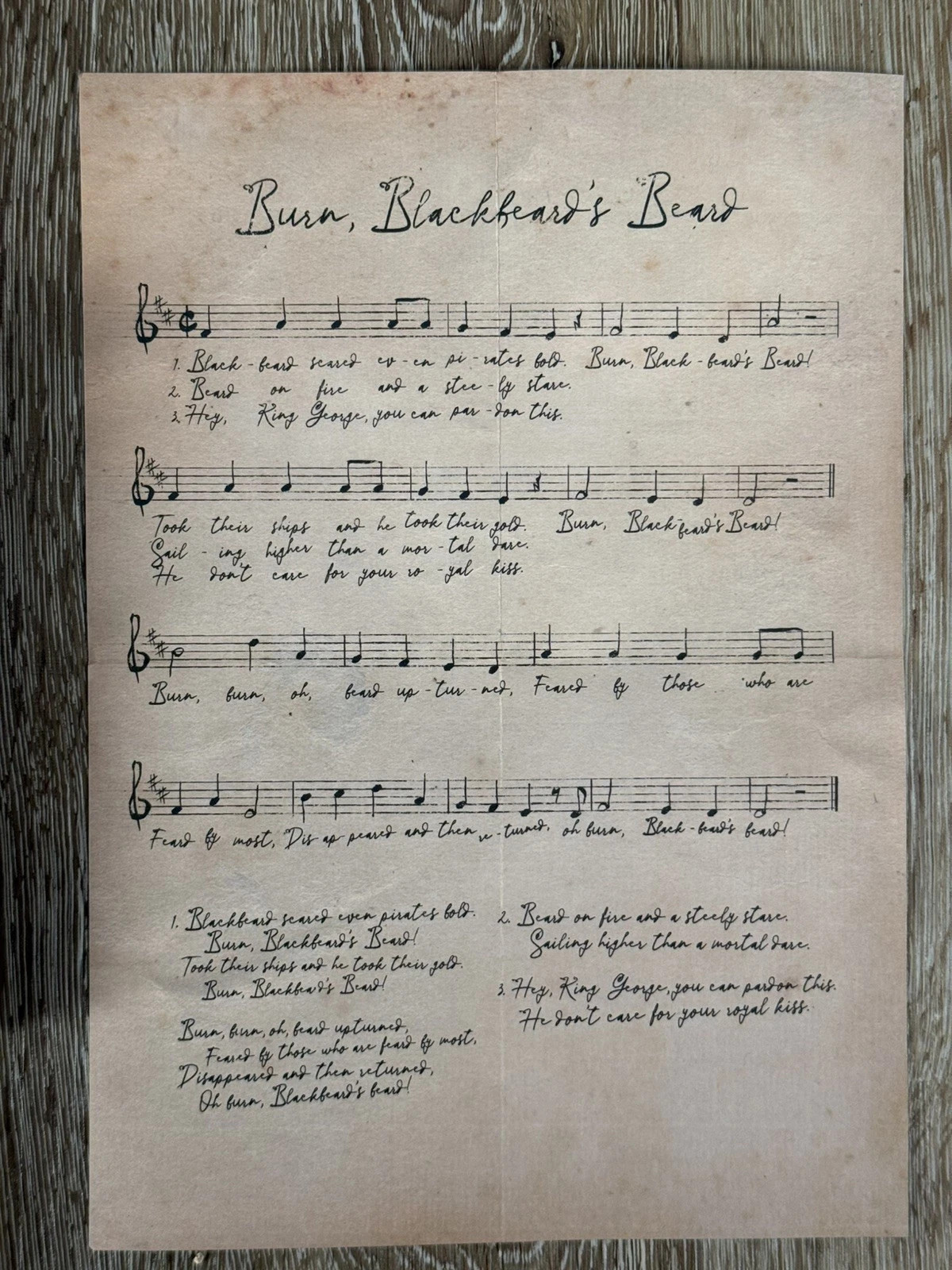 Assassin’s Creed Black Flag Resynced Edward’s Logbook And Shanty Lyrics ONLY