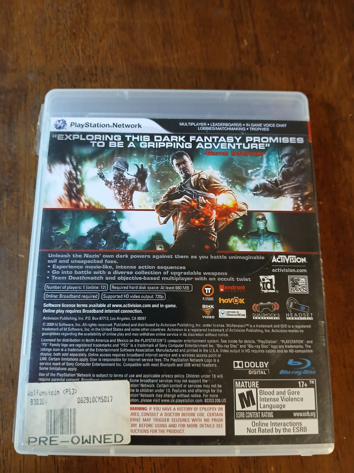 Wolfenstein (Sony PlayStation 3, 2009)