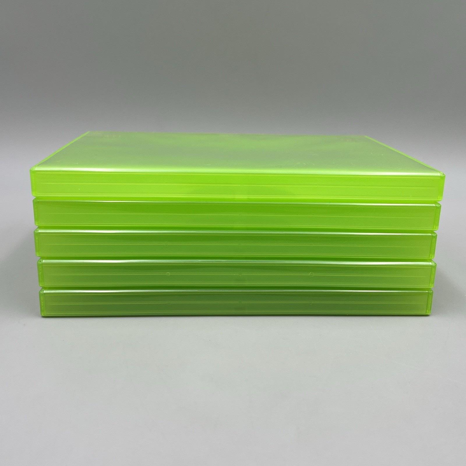 Xbox 360 Game Disc Case Replacement Translucent Green – Lot of 5 *READ*